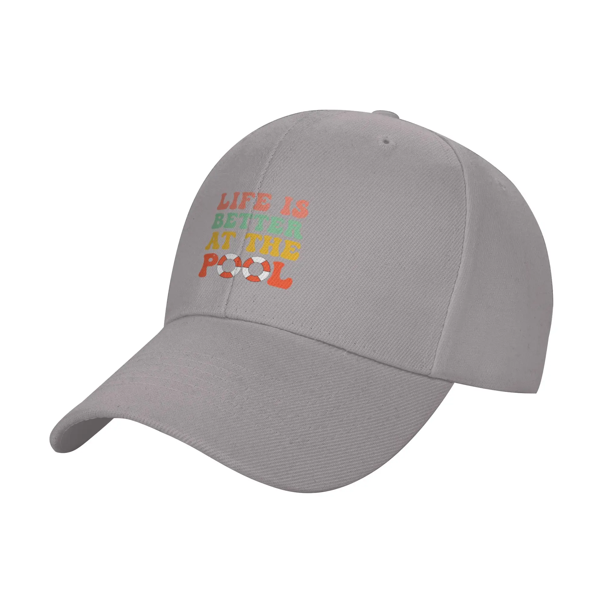 Hot Sale Pool Lover Quotes  Life is Better At the Pool   Summer Vibes Baseball Cap  Fashion Man Hat  Amusement Park Man Hat