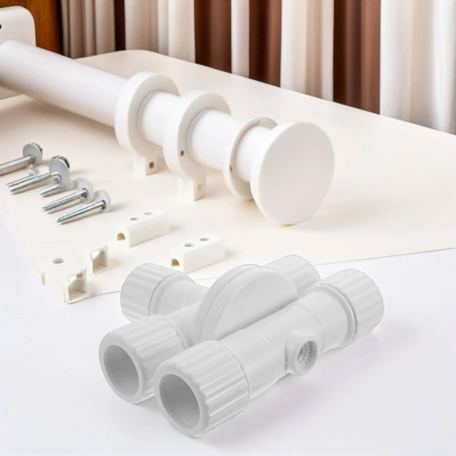 Clothes Rack Connector Heavy Duty Plastic X Joint for One Inch Tube Weather Resistant Replacement Clamp