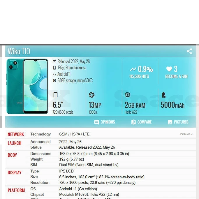 Wiko T10 LCD V673 스크린 디스플레이 터치스크린 디지타이저 어셈블리, 전화 V673-01 LCD V673-02 T10 LCD, 6.5 인치 오리지널