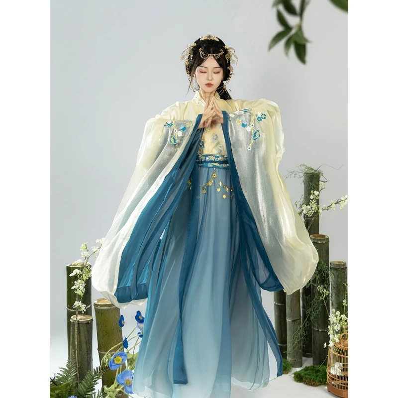 

Hanfu Woman Chinese Traditional Elegant Princess Outfits Female Fairy Cosplay Costume Hanfu Set Tang Dynasty Ancient Folk Dress