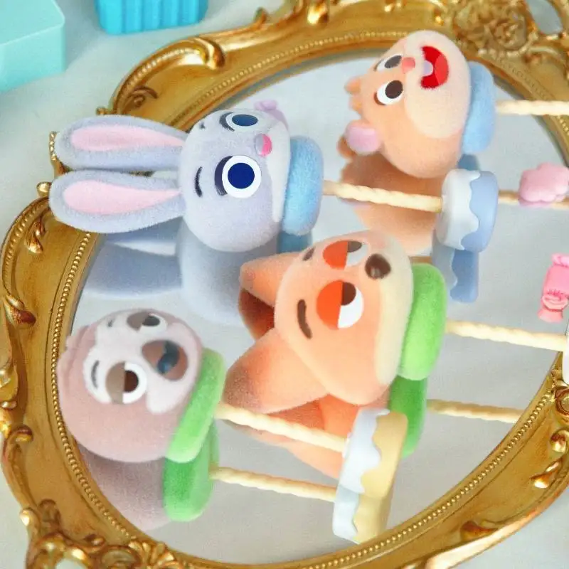 

52 игрушки Zootopia Marshmallow Series Flequé слепая коробка-Mystery Judy Hopps и Nick Wilde фигурки украшения Коллекционные игрушки в подарок