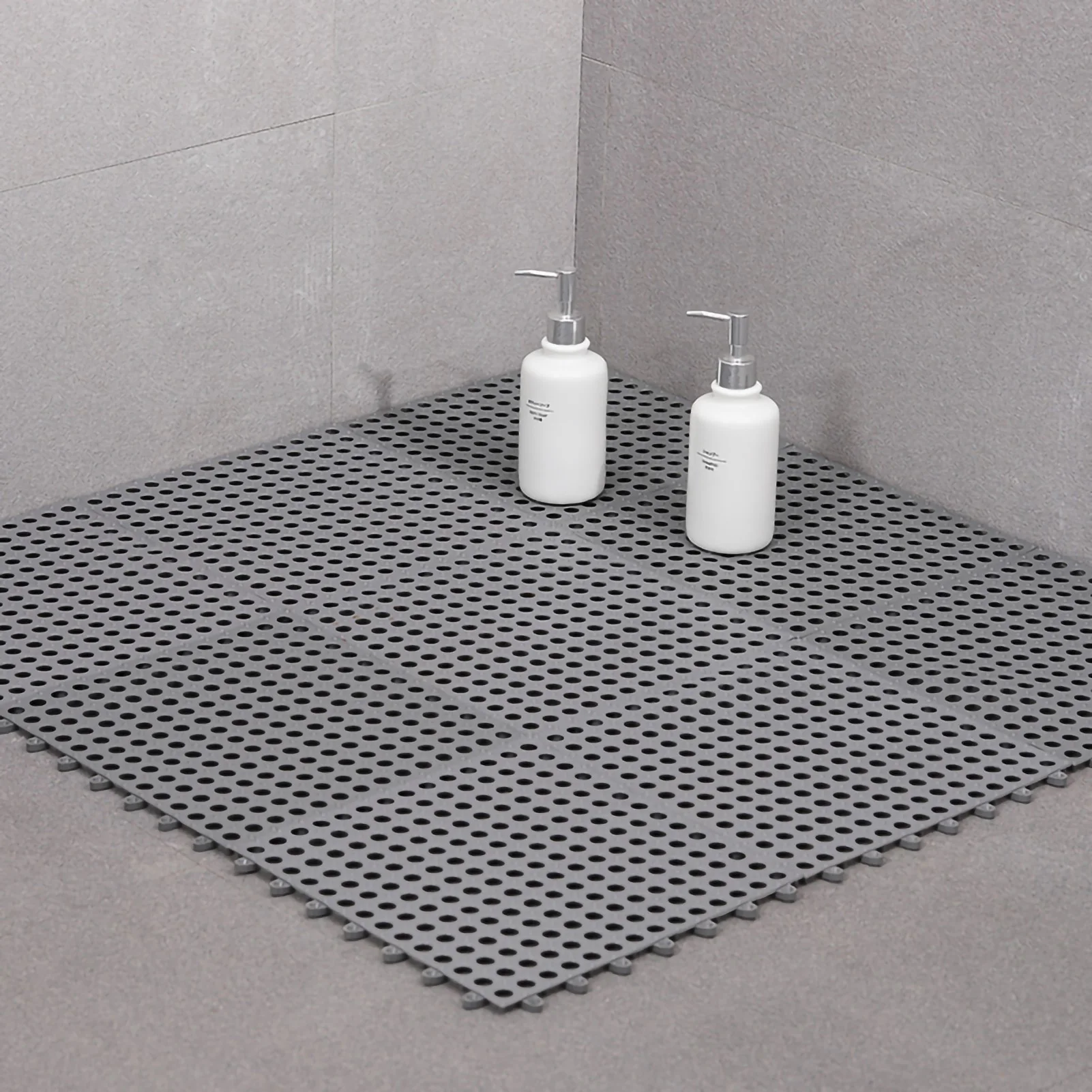 Badkamermat 30 x 30 cm, voorkomt uitglijden, comfortabele binnenbadmat voor badkamers, keukens, woningen, huishoudelijke producten