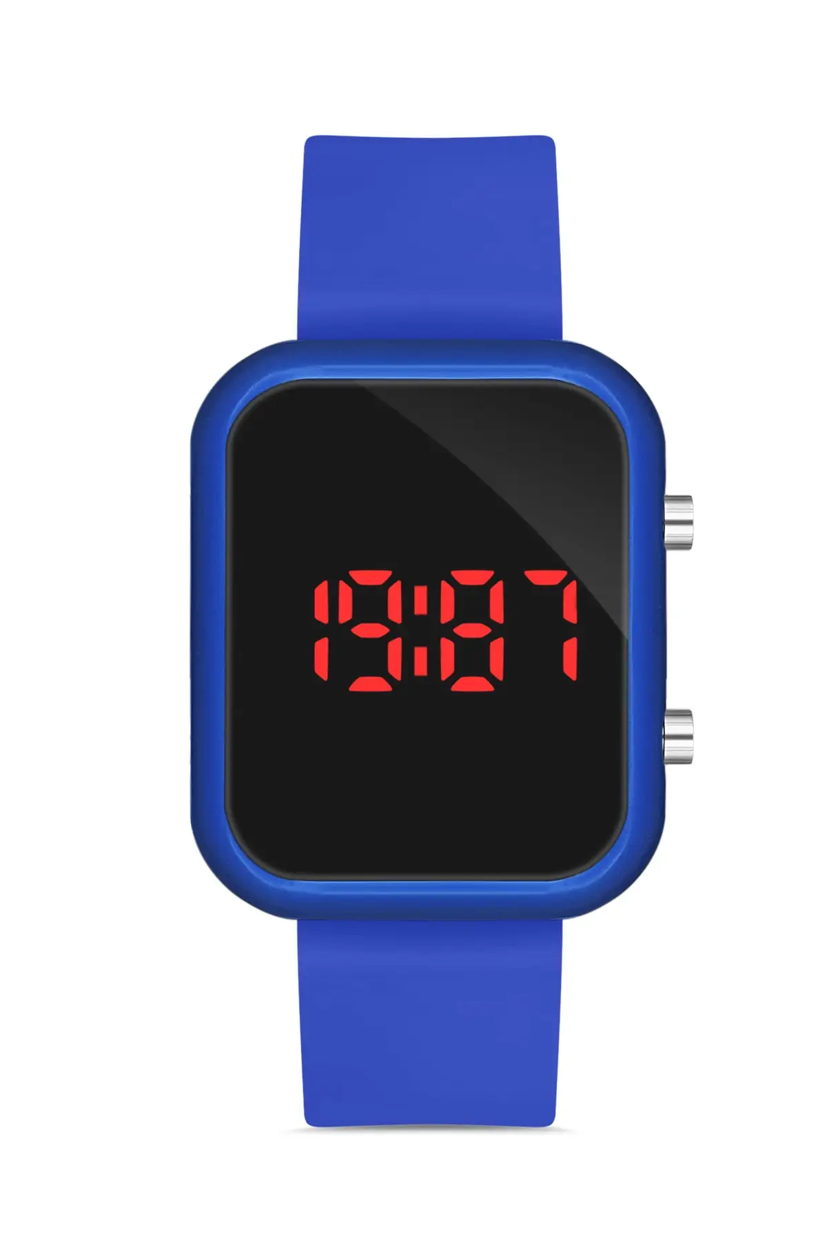 Unisex Navy Blue Silicone Digital Led Wrist watch Apwr032505