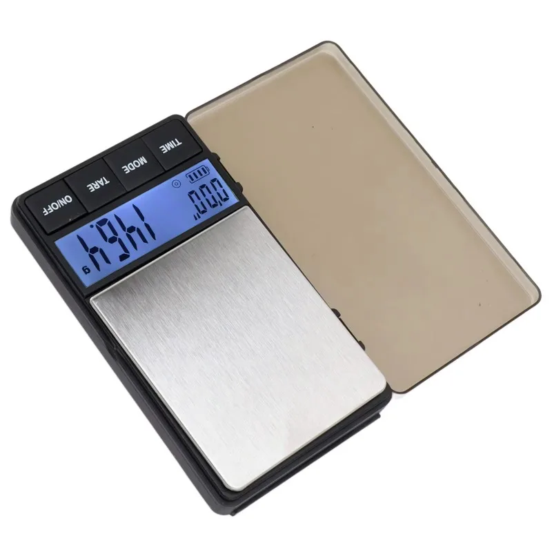 Digital Pocket Coffee Scale Piece Counting Electronic Coffee Scale 1000g 0.1g Sensitive Weight Reading Hold with Timer for Cafe