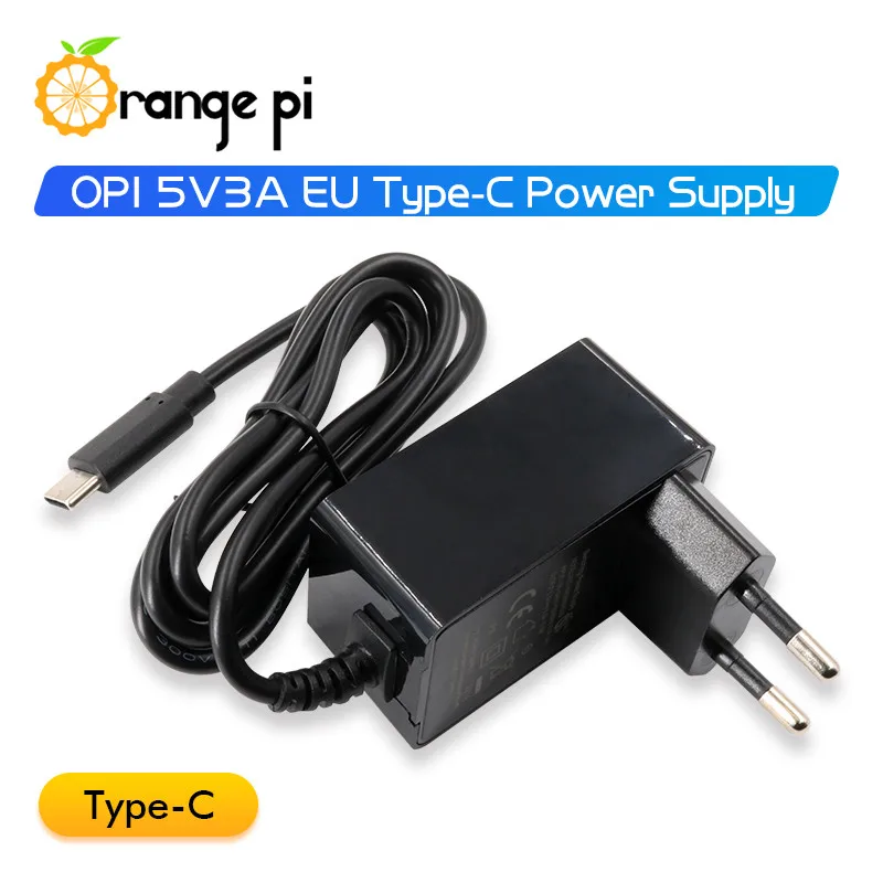 Orange Pi Development Board 5V3A EU Type-C Power Supply with Super Secure Protective Function Power Adapter Charge