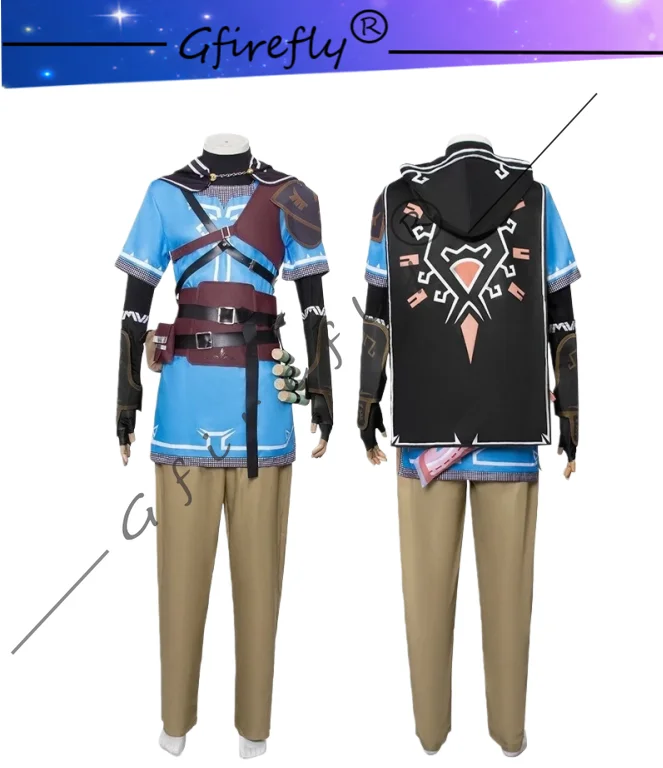 

Game Tears of the Kingdom role-playing game cosplay costume blue unisex set party performance attire