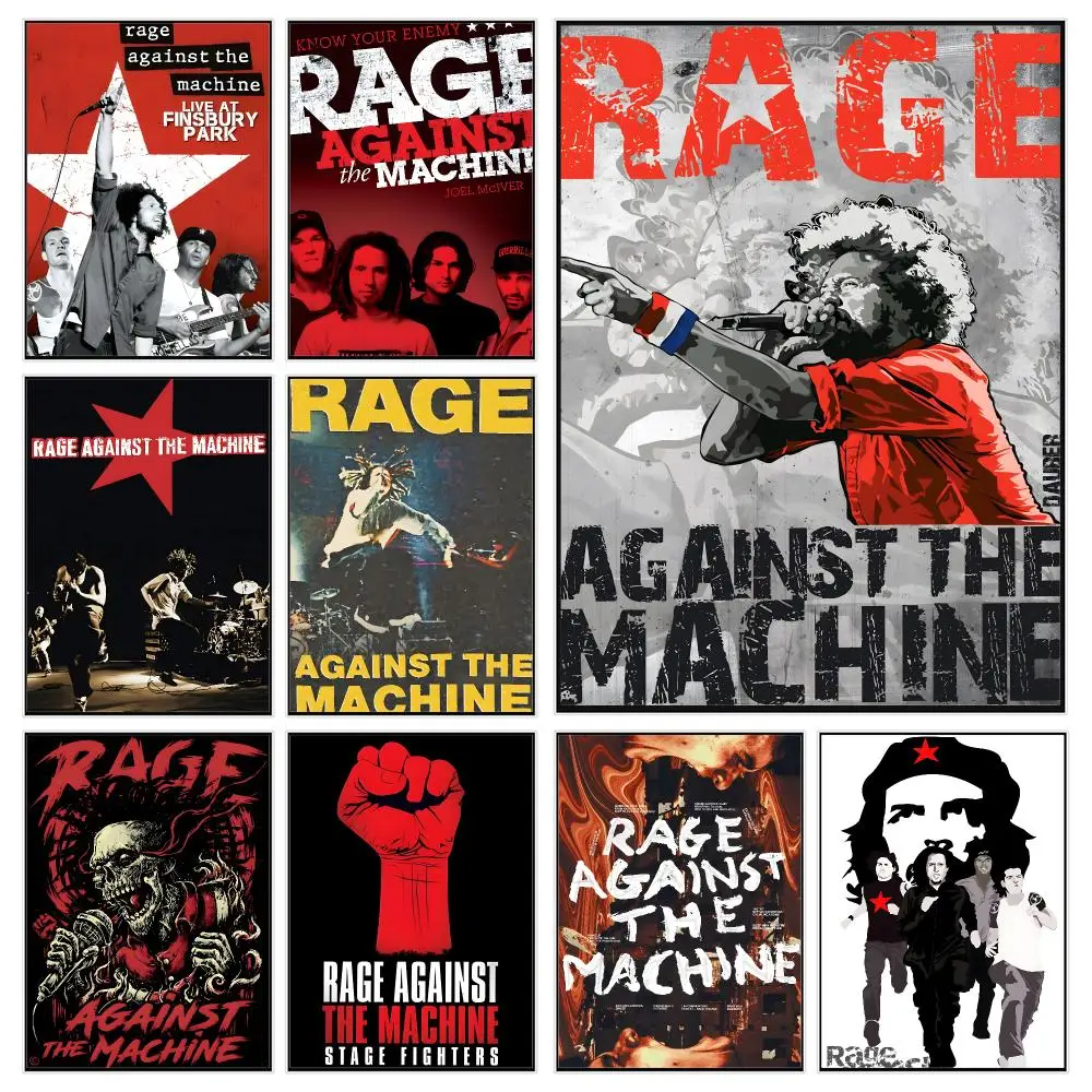 Political Rocker R-Rage Against The Machine Poster Modern Luxury Wall Poster Home Decor Space Enhancer