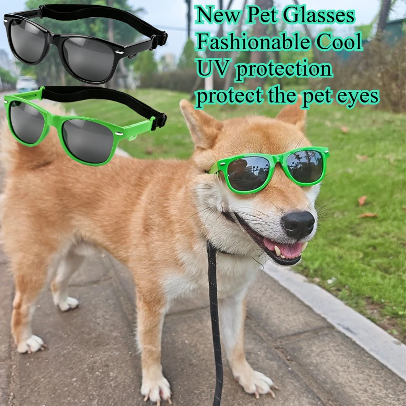 Pet Dog Sunglasses UV Protection Fashion Cool Pet Glasses for Small Medium Dogs Outdoor Driving Photo Props Pet Accessories