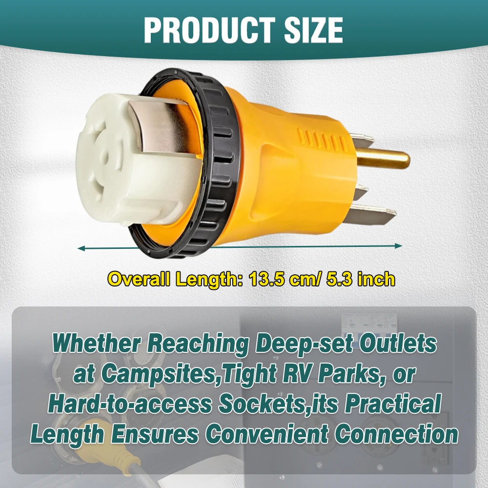 Dla Camco Progressive Renogy NEMA 14-50P męski na SS2-50R żeński 125 V/250 V RV Generator kabel adapter wtyczki typy wtyczek amerykańskich