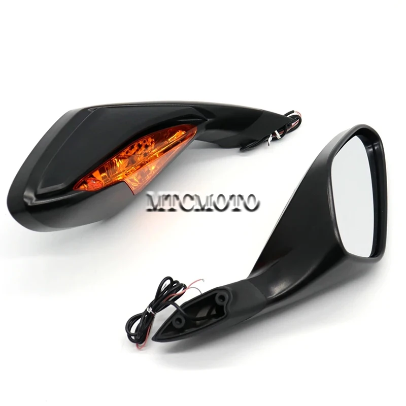 New For MV Augusta F3 675 2012-2020 F3 800 2013-2020 Motorcycle Rearview Mirrors with Turn signal Light reverse mirror reflector