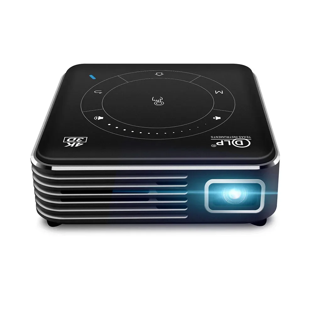 2022 Newest Salange P11 3D DLP Projector Android 9.0 Mini Portable Decoding 4K Projector 5G Wifi Home Cinema Proyector