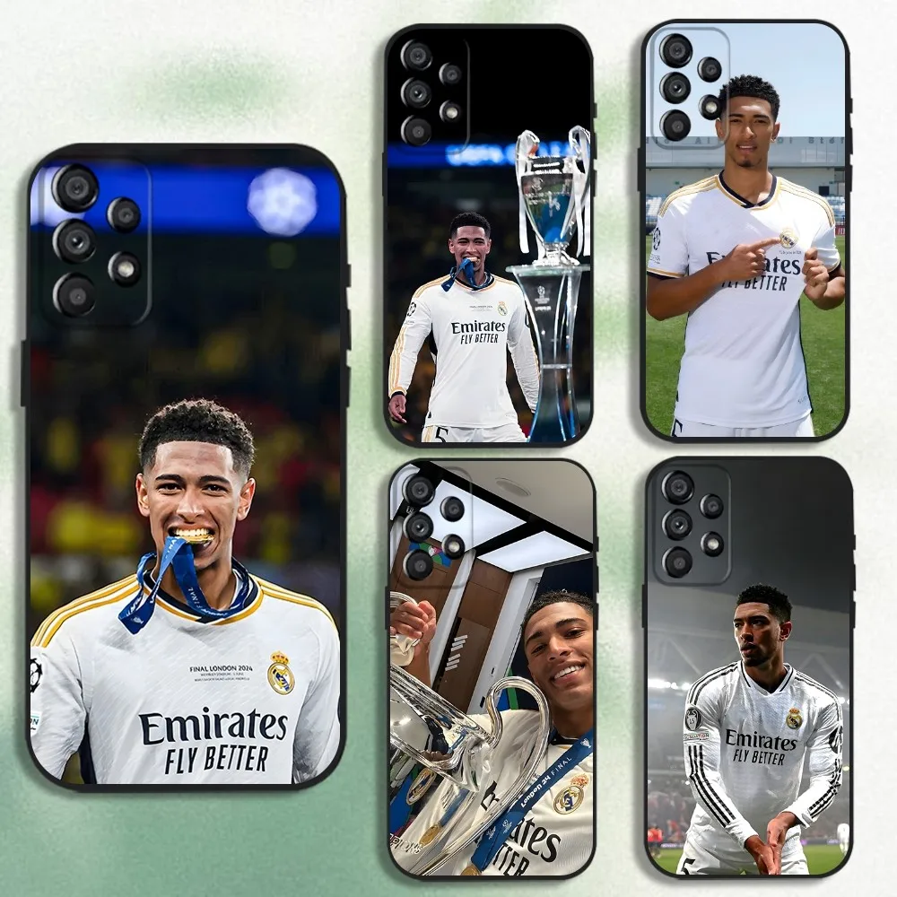Чехол для телефона Football J-Jude Real M-Madrid для Samsung Galaxy A20, A21s, A22, A31, A32, A52, A53, A72, 73, A80, мягкий черный чехол
