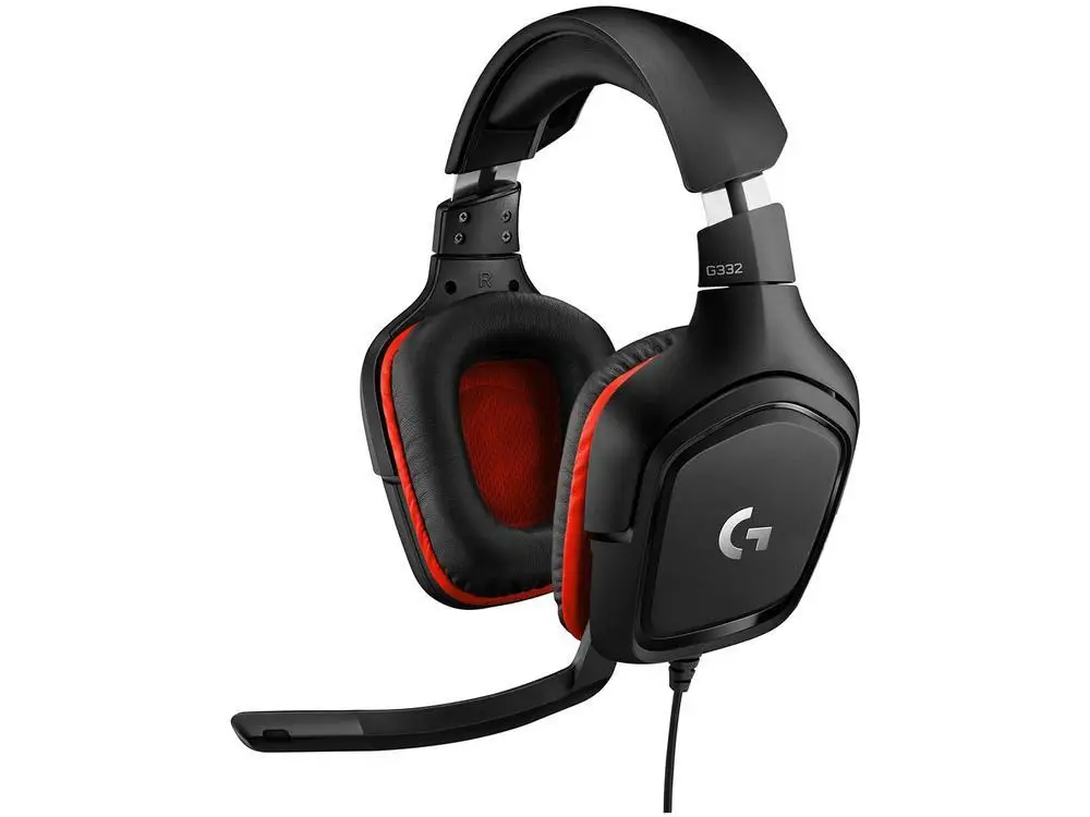 سماعة Logitech سوداء للاعبين ، G332 ، PC ، PS4 ، Xbox One
