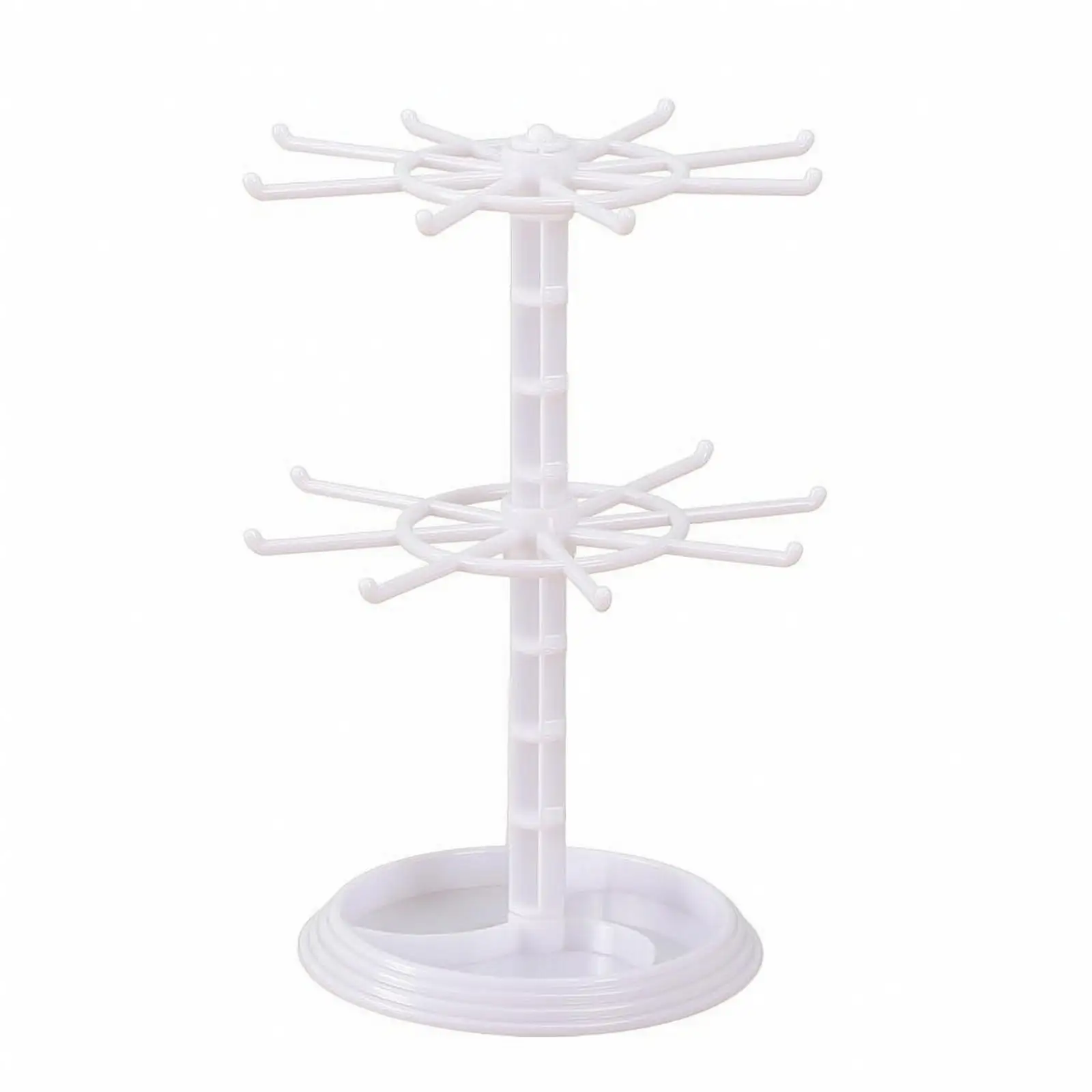 Desktop Keychain Display Rack | Compact Tabletop Organizer, Rotating Jewelry
