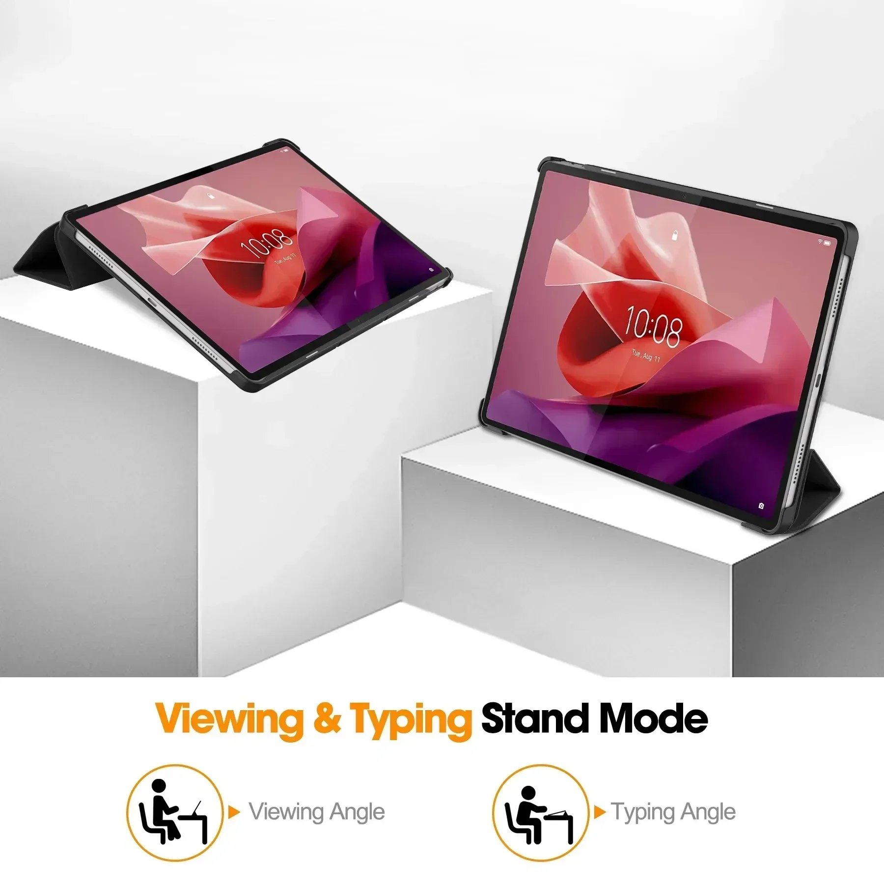 Neu Für Lenovo Tab P12 Fall 12,7 zoll 2023 Tri-Folding Stand Magnetische Smart Cover für Lenovo Xiaoxin Pad Pro 12 7 12,7 Fall