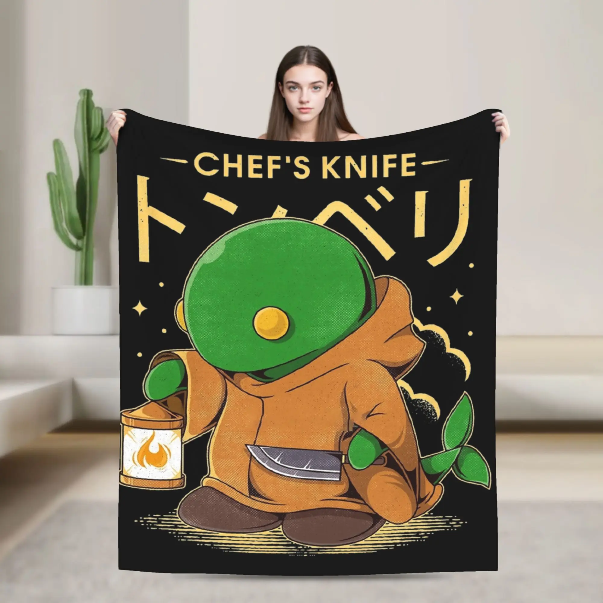 The Tonberry Blanket Finals Fantasys Wool Novelty Soft Throw Blankets for Home Spring/Autumn,