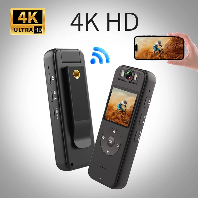 4K high-definition camera, sports camera, WiFi hotspot helmet camera, outdoor mini DV motorcycle riding law enforcement recorder