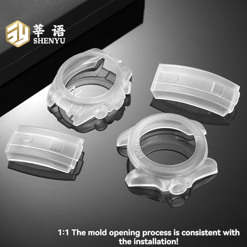 لساعة رولكس دايتونا، الغواصة (أسود وأخضر) علبة ساعة يخت ماستر، قرص، أغطية حماية من السيليكون وإكسسوارات الساعات