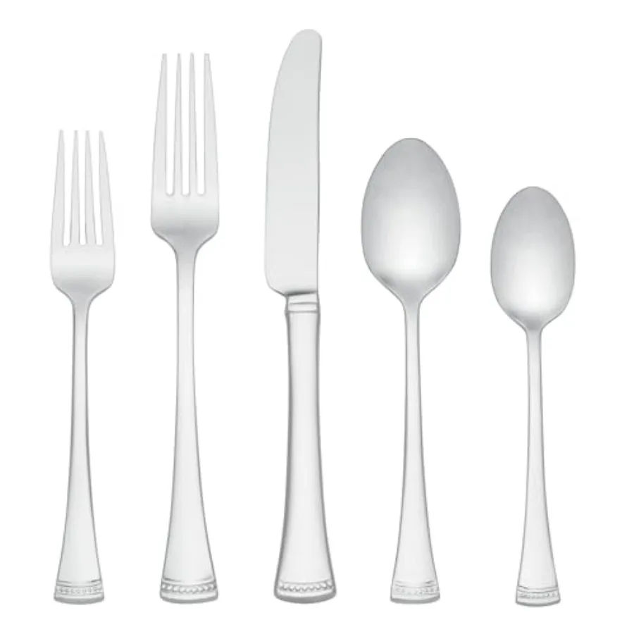 

Silverware Set Portola Mirror 20 Piece Flatware Set Service For 4 18/10 Stainless Steel Dishwasher Safe Flatware Cutlery Sets U