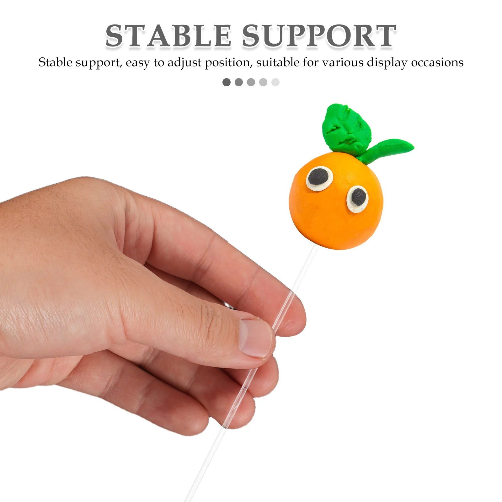 30Pcs 2Mm Clear Acrylic Round Rods for Crafts DIY Decorations Cake Topper Supports - Transparent Sturdy Sticks for Craft