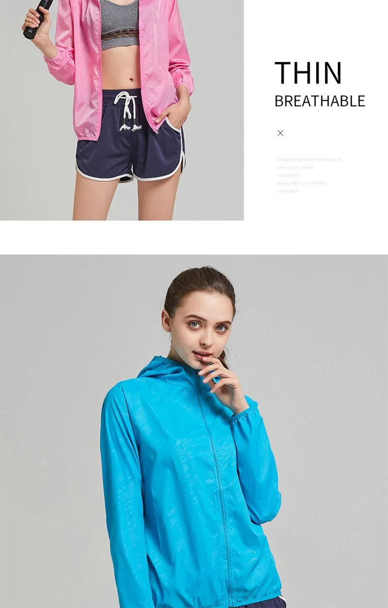 Jnln Camping Regen jacke Männer Frauen wasserdichte Sonnenschutz kleidung Angeln Jagd kleidung schnell trocknende Wind jacke mit Tasche – Detail 16