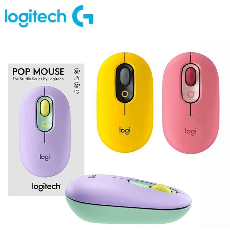 Souris sans fil Logitech Bubble Series POP, souris Bluetooth légère, de haute qualité, universelle pour ordinateur portable et bureau