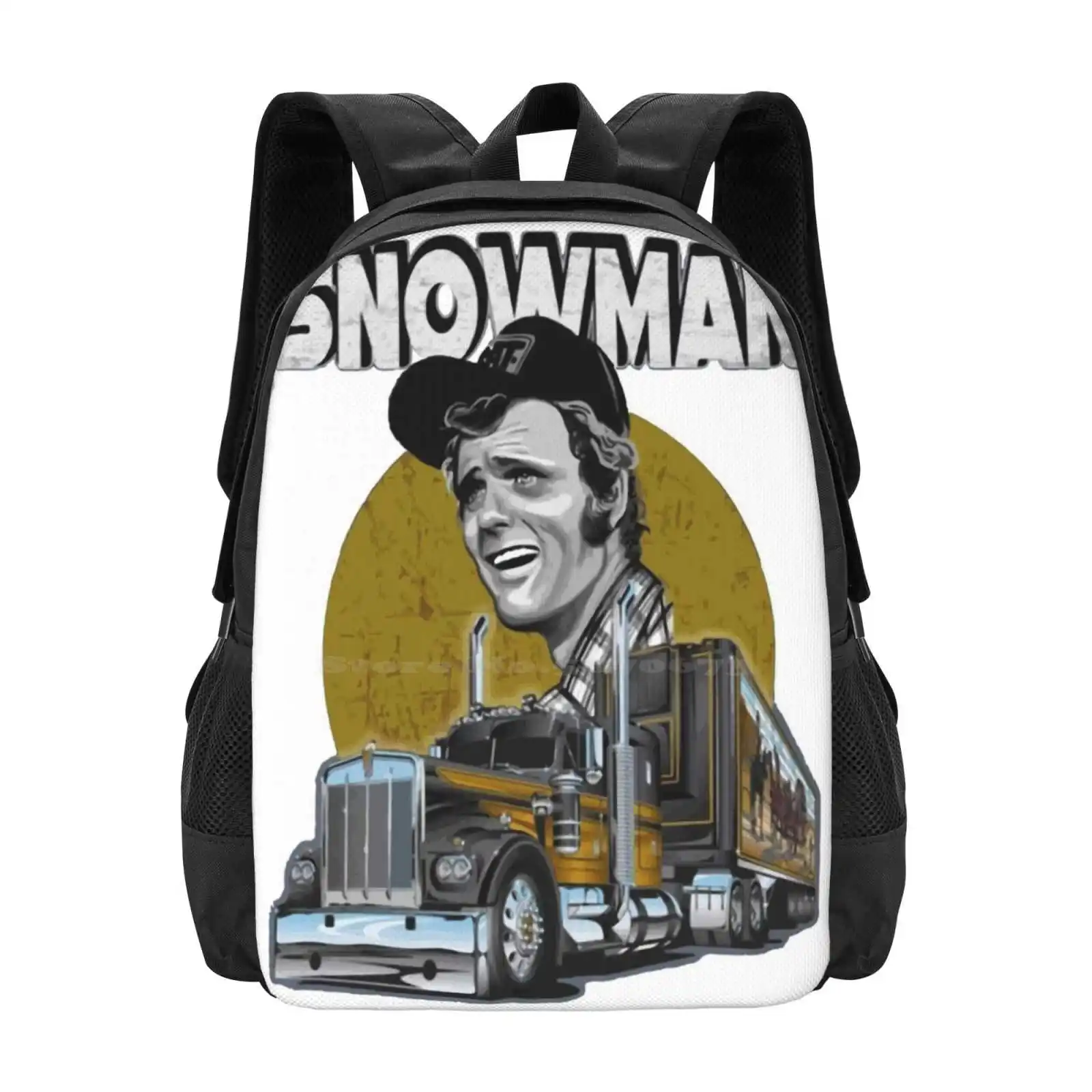 Jerry Reed Snowman Large Capacity School Backpack Laptop Bags Men _ S Jerry Reed Snowman Men _ S Smokey And The Bandit