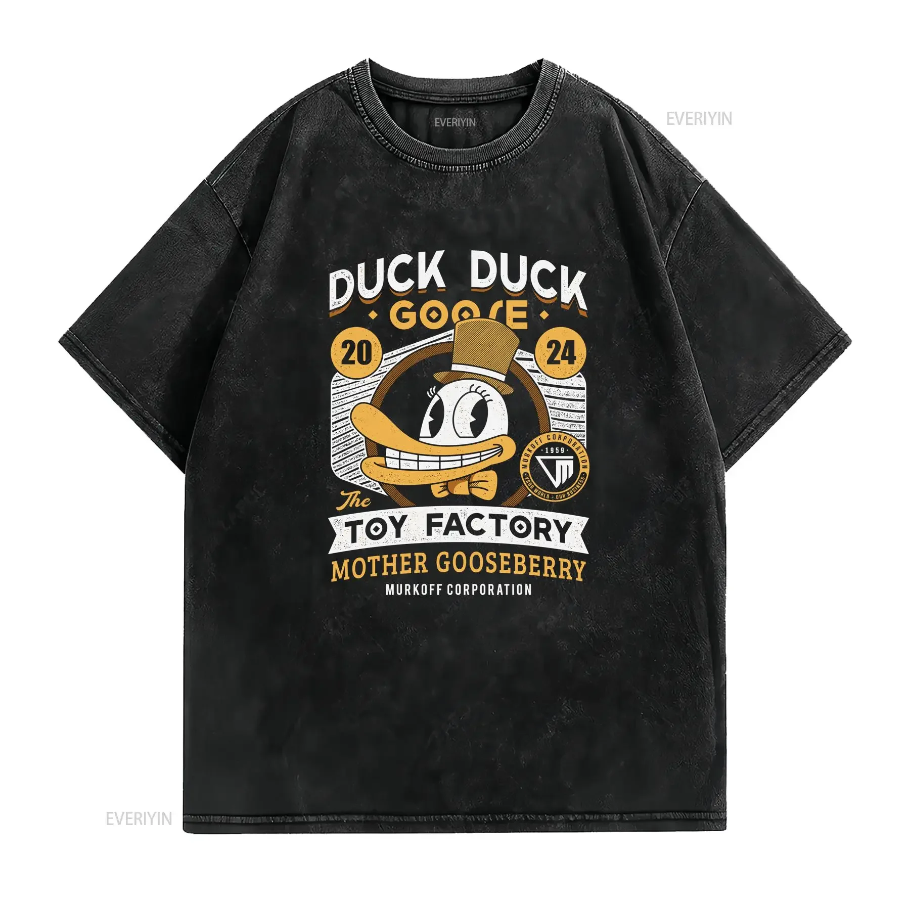 Sinyala Facility Toy Factory T Shirt Outlast video game Murkoff Trials vintage Washed Breathable Slightly Top For Everyday Wear