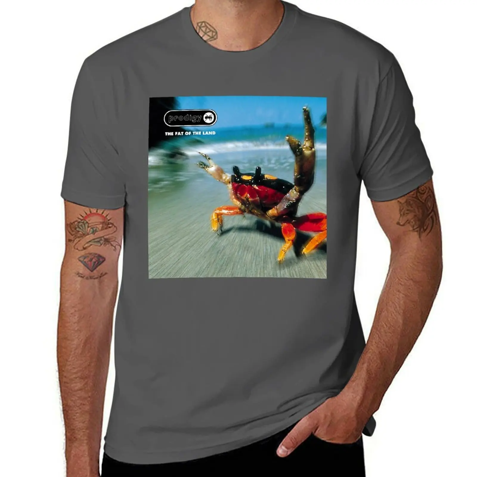 

Land The The Of Fat (HQ) T-Shirt Simple Solid Color Crew Neck Tee