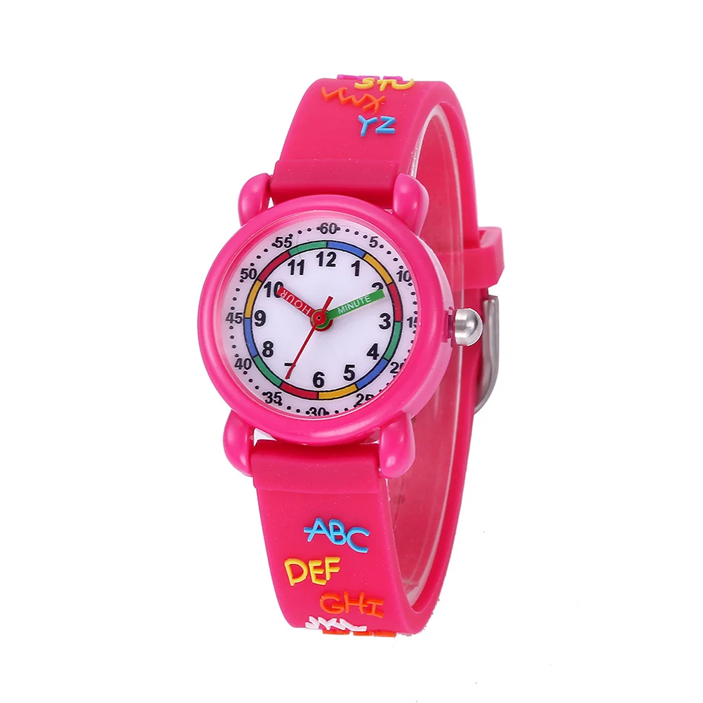 1Pcs Waterproof Cartoon Kids Watch Quartz Movement Adjustable Strap Durable Wristwatch for Boys Girls Birthday Gift