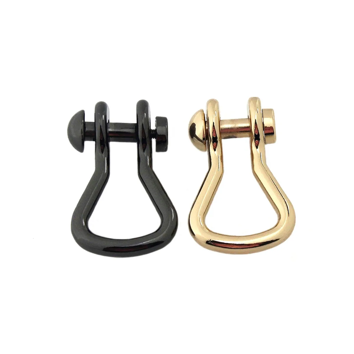 1pcs Metal Detachable Open Screw D Ring Buckle Shackle Clasp for DIY Leather Craft Bag Strap Belt Handle Shoulder Webbing