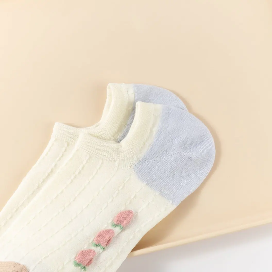 10 قطعة جورب رياضي جديد طاقم فستان الترفيه الرجال رياضي عشوائي المرأة الصيف رقيقة غير مرئية لطيف مخطط النساء امتصاص العرق 1W63