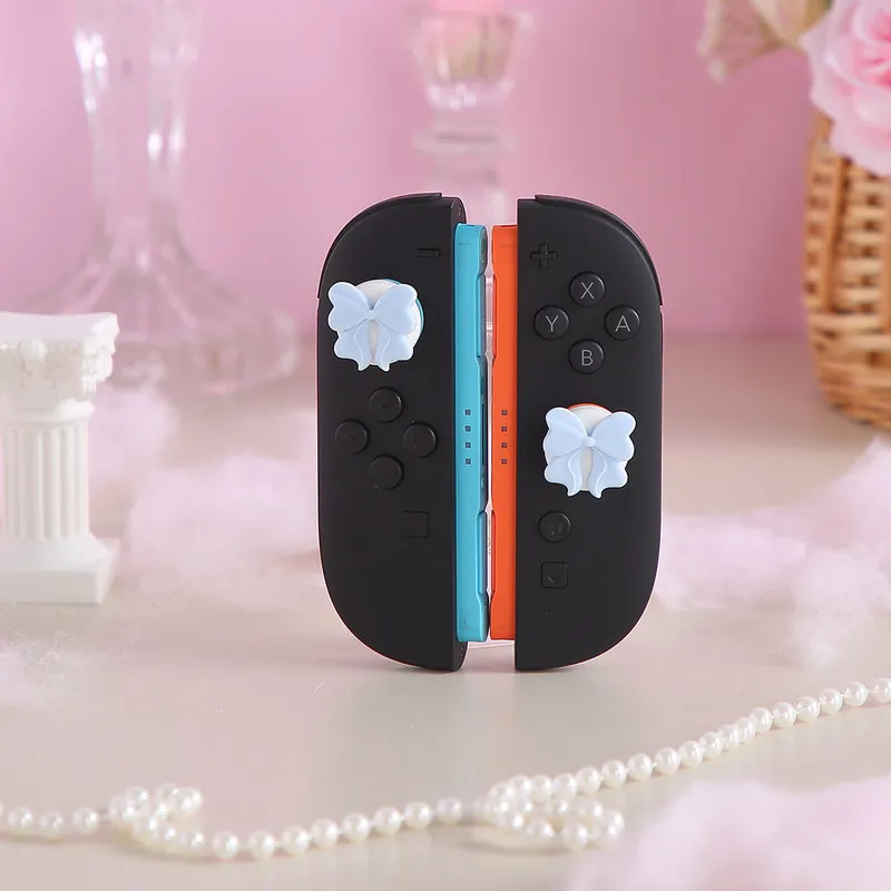 Cute Bow Thumb Grip Caps For Nintendo Switch 2 Soft Silicone Joystick Cover Protector Game Controller Accessories view 5