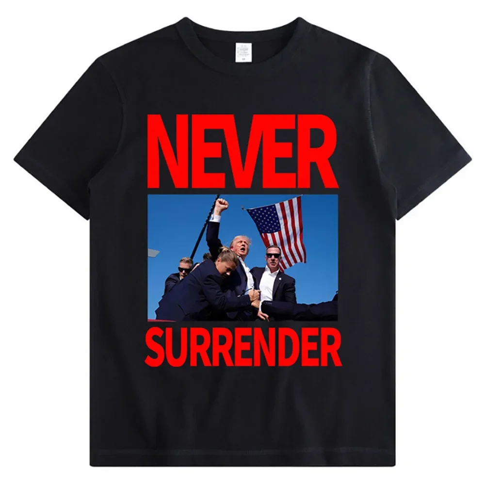 

Never Surrender Women T-shirt 2024 Summer Short Sleeve T Shirt Female Fashion Fight 2024 Tops Unisex Y2k Clothes Tops Streetwear