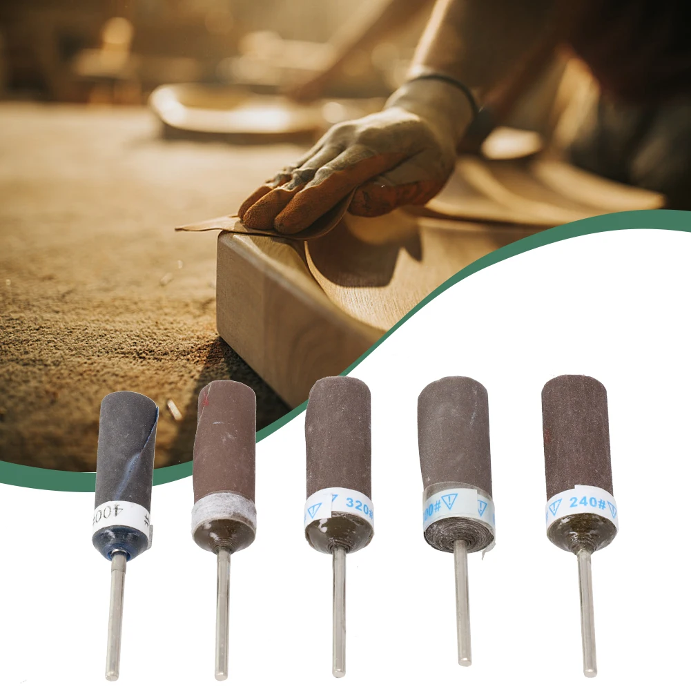 

Grinding Sandpaper Stick 5 Pcs Glass Stone Wood Abrasive Tools Electric Rotary Grinders Metal Non-metal Sandpaper Stick