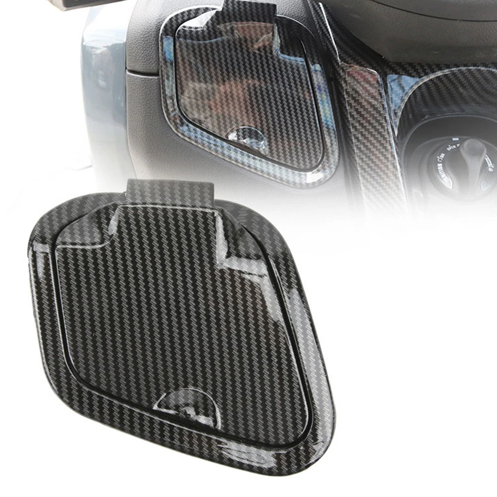 

Motorcycle Side Pocket Cover Waterproof Guard Charger Cap Carbon Fiber Pattern Compatible For NMAX125 NMAX155 NMAX V1 V2