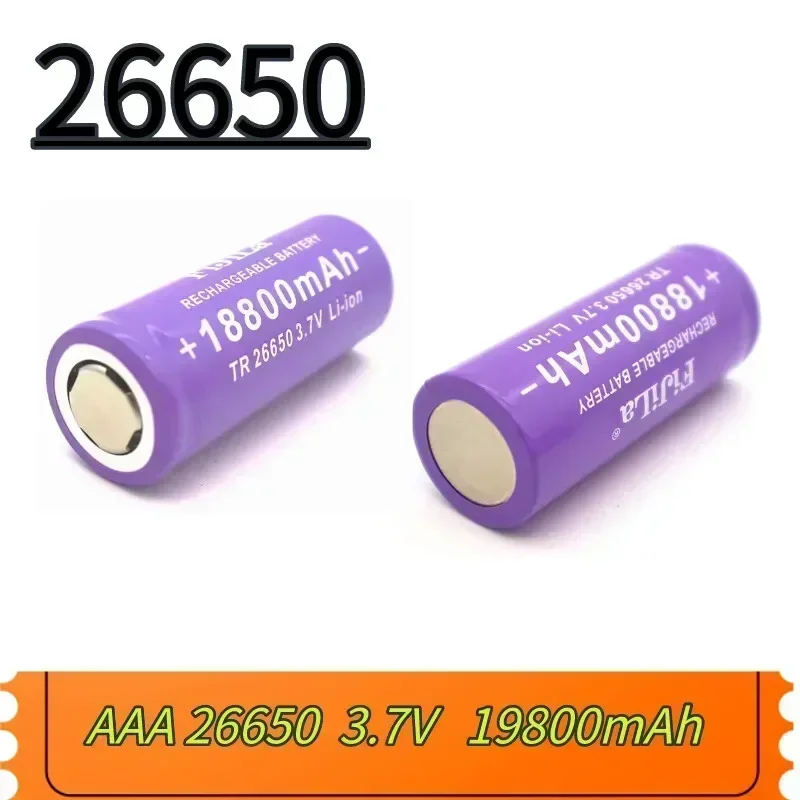 

2024 New 3.7V 26650 Battery 18800mAh Li-ion Rechargeable Battery for LED Flashlight Torch Li-ion Battery Accumulator Screwdriver