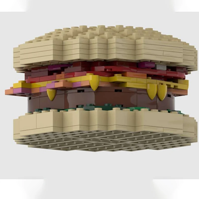 

455pcs MOC Burger & Fries Building Blocks Christmas Gift DIY Engineering Project Ideal for Young Innovators