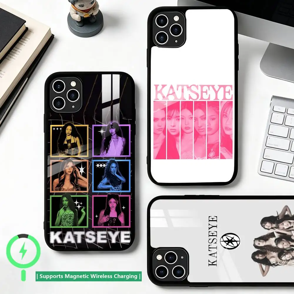 Hot-Music K-KATSEYE  Phone Case For iPhone17,16,15,14,13,12,11 Plus,Pro Compatible with magnetic wireless charging