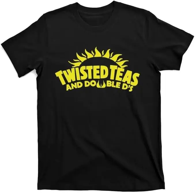 

Черная футболка Cool Twisted Teas и Double Ds