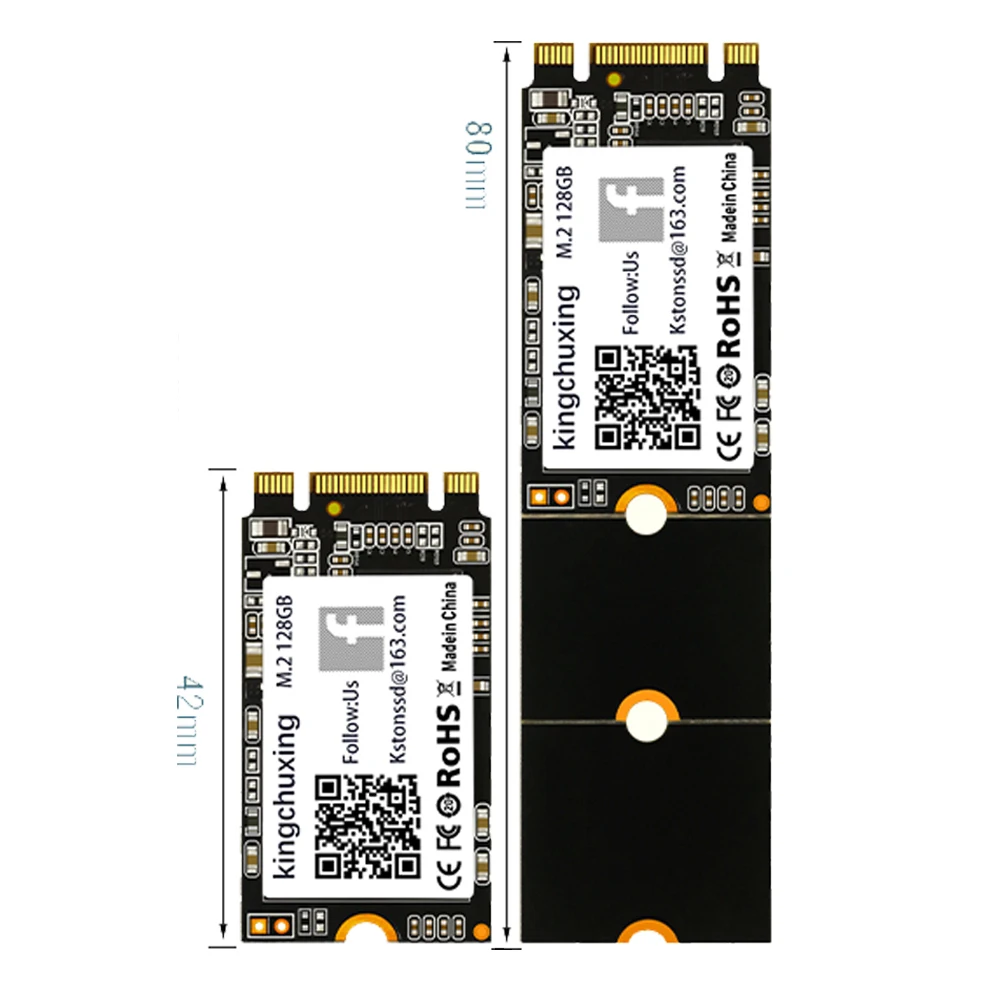 Kingchuxing M.2 NGFF SSD 2280 2260 2242 1TB  512GB 256GB 128GB SATA Solid State Drive Lot