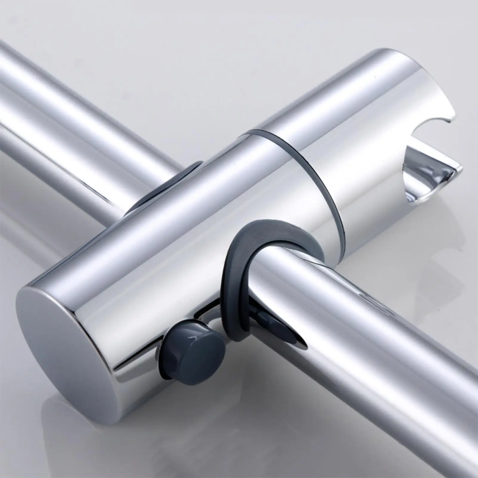 24mm 25mm Adjustable Shower Head Holder Shower Holder Clamp Showerhead Rail Slide Bracket Bathroom Accessories 360 Rotation