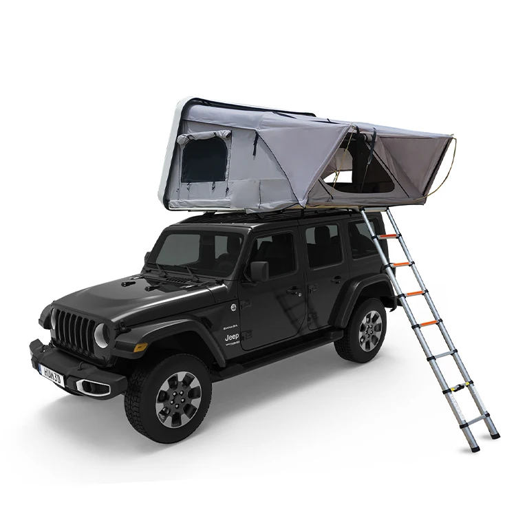 

4WD Lightweight 4 Person Soft Shell Aluminum Alloy Top Land Cruiser Car Roof Tent Box Hard For Camping