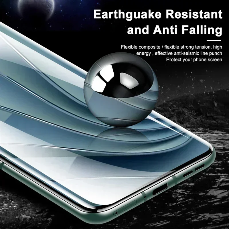 4Pcs Full Cover Curved Hydrogel Film For OnePlus 10 Pro Screen Protector 11 9R 9 8T 8 7T 7 Pro Nord 2 6T 6 Accessories Not-Glass