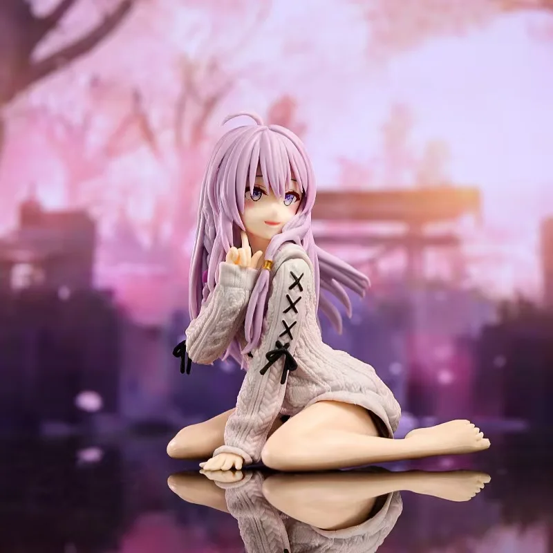 

Action Figure Anime Model Toy Gift Witchs Travel Elaina Sitting Position Knit Dress Turn Around Cute Girl Decoration