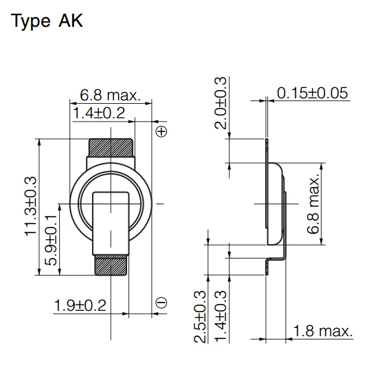 EECNEOF204AK Substitute For DSK-3R3H224U-HL CAP 220MF -20% +80% 3.3V 0.22F SMD Size: 6.8. 100PCS/LOT EECEN0F204AK