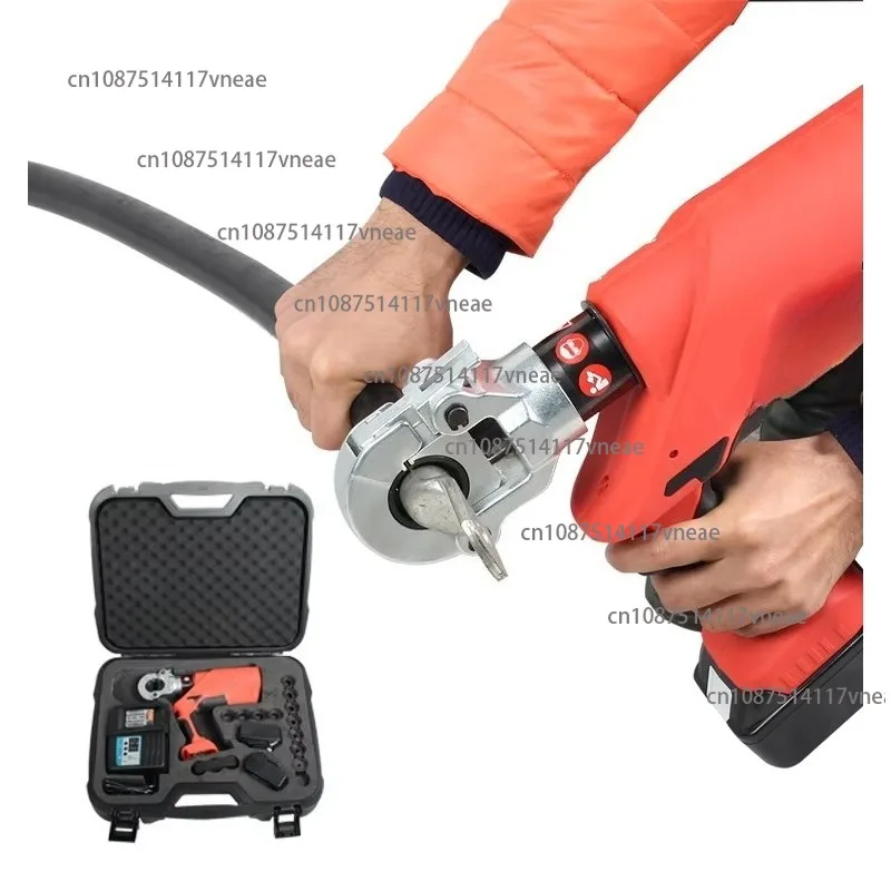 EZ-300 Cordless Hydraulic Cable Crimper for Terminal Cable Lug Rechargeable Hydraulic Crimping Tool 10-300mm2