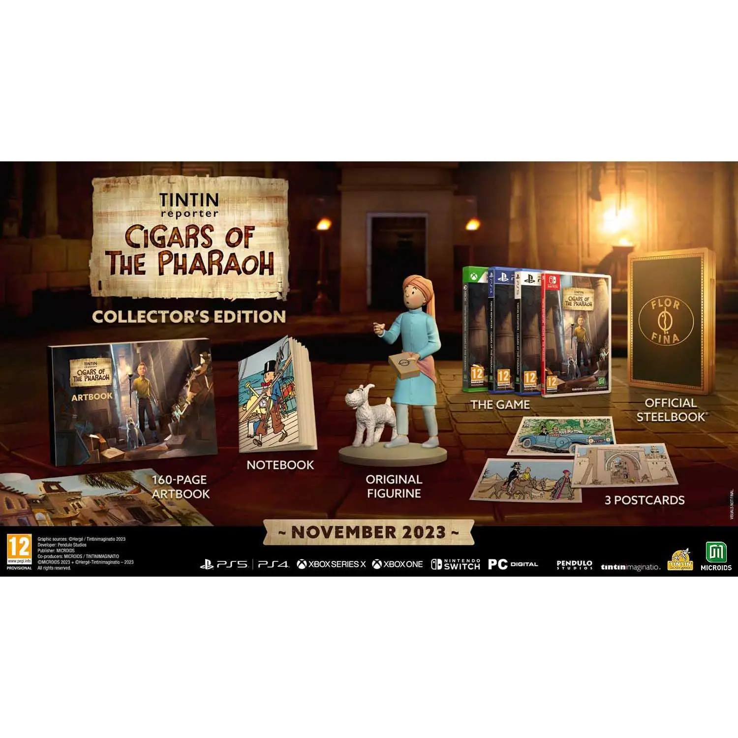 Tintin Reporter Los Cigarros del Faraon Collectors Edition - Switch - Nuevo Precintado - PAL España