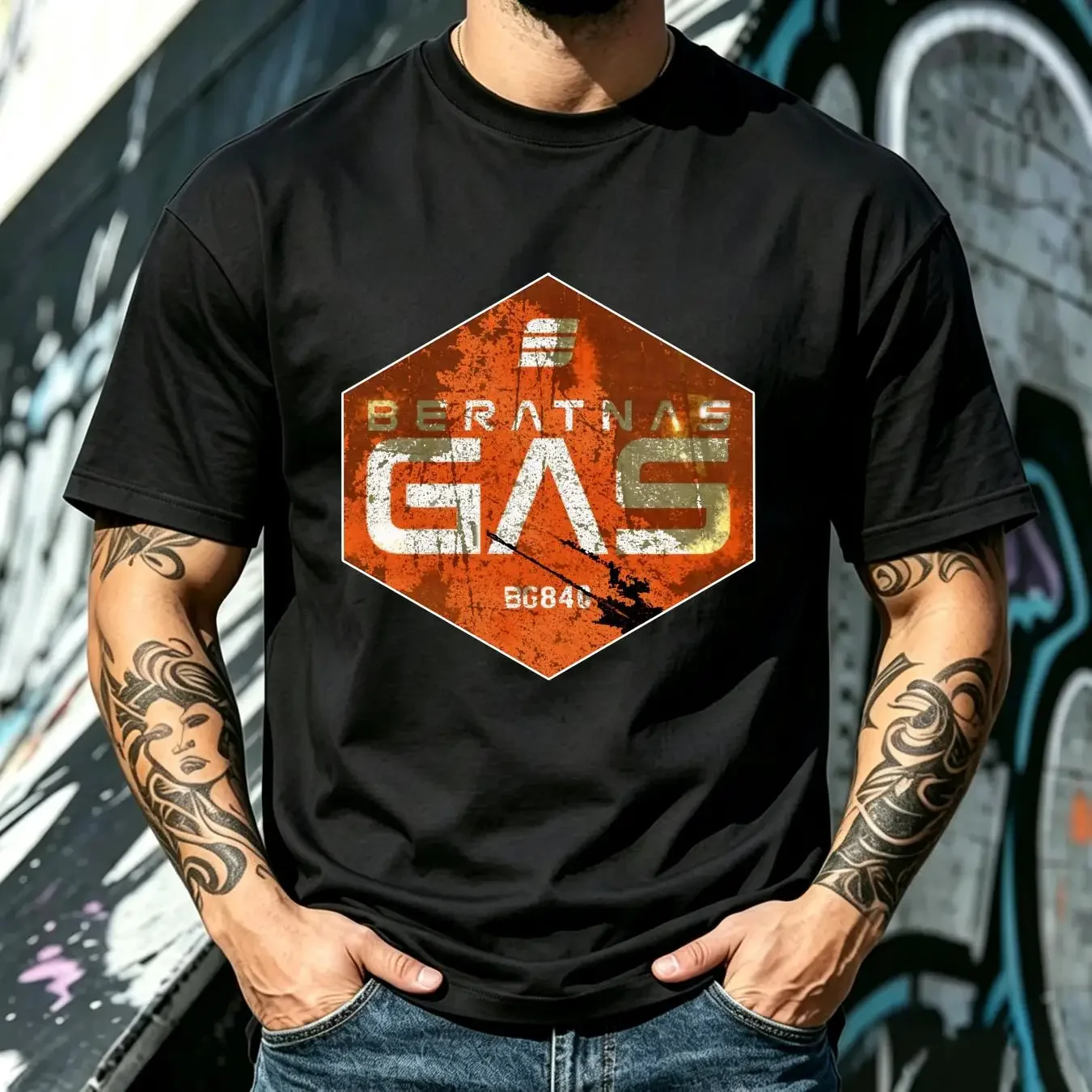 washed T Shirt Best New The Expanse Beratnas Gas Classic Premium Size S 2XL vintage Washed Casual streetwear fashion