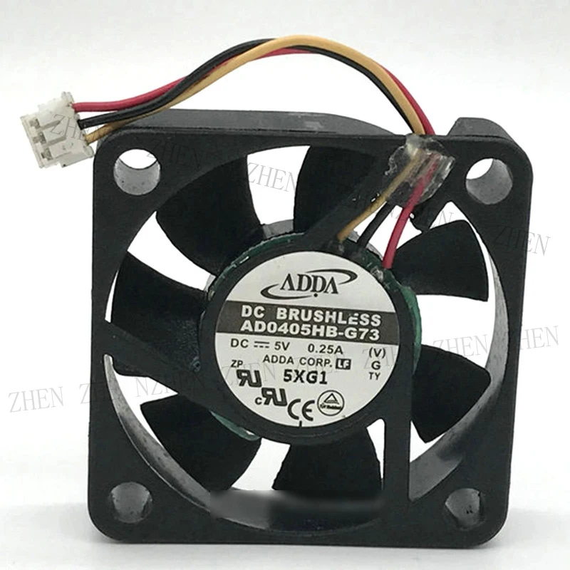 S New for ADDA AD0405HB-G73 5V 0.25A 3pin Cooling Fan#QW